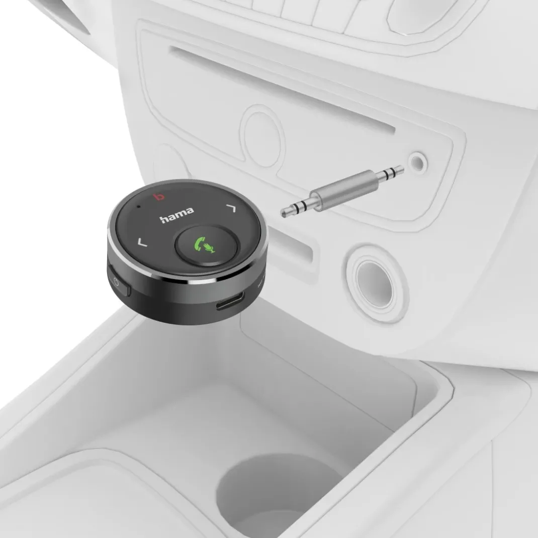 Bluetooth®-Receiver für Kfz, 3,5-mm-Stecker, Sprachsteuerung, Freisprechen