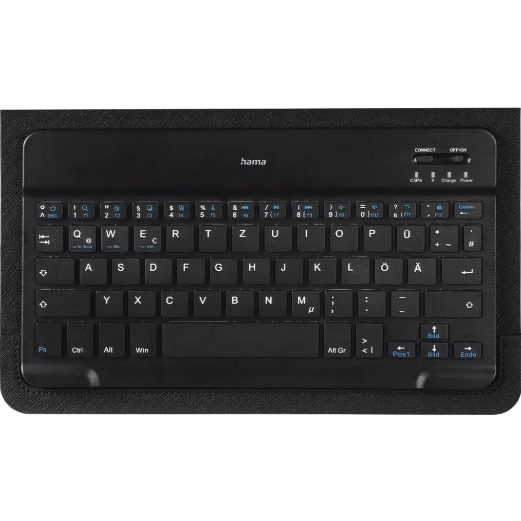 Bluetooth®-Tastatur mit Tablet-Tasche "KEY4ALL X3100", Schwarz, QWERTZ