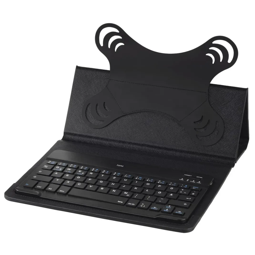 Bluetooth®-Tastatur mit Tablet-Tasche "KEY4ALL X3100", Schwarz, QWERTZ