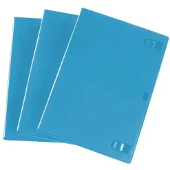 Blu-ray-Doppel-Leerhülle Standard, 3er-Pack, Blau