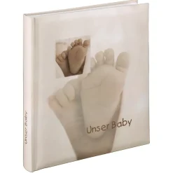 Buch-Album "Baby Feel", 29x32 cm, 60 weiße Seiten, 2seitiger Textvorspann