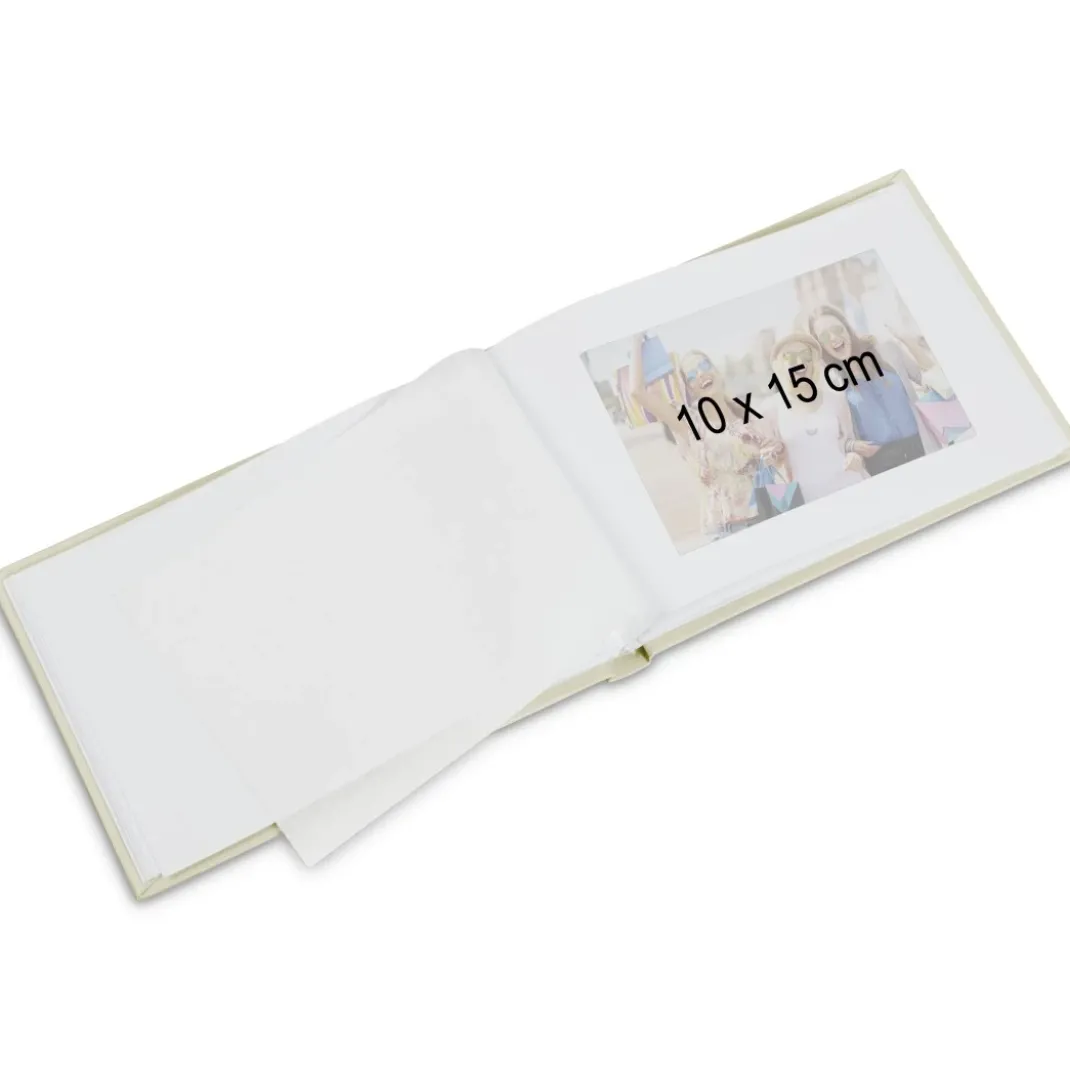 Buch-Album "Fine Art", 24x17 cm, 36 weiße Seiten, Sand
