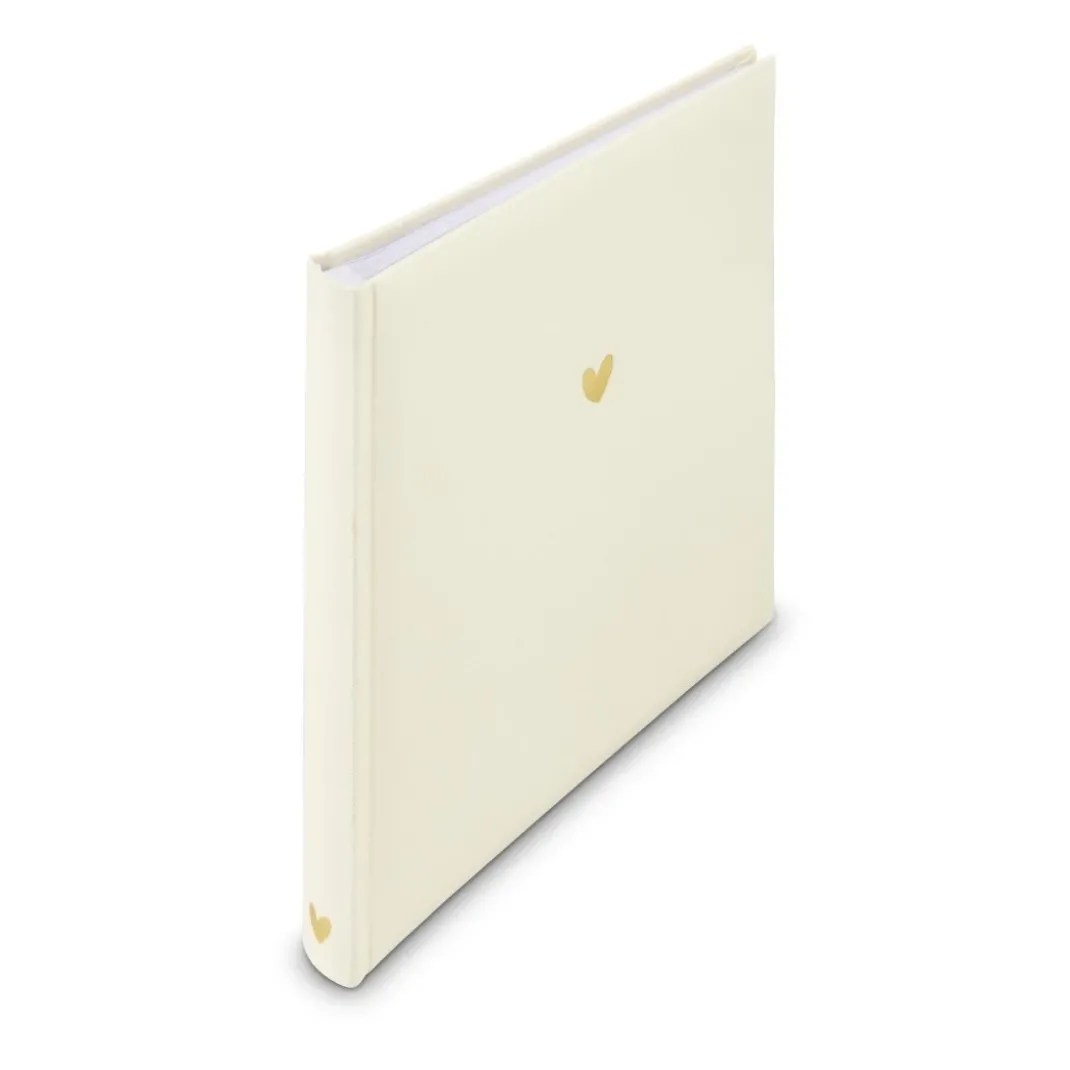 Buch-Album "Heart", 25x25 cm, 50 weiße Seiten