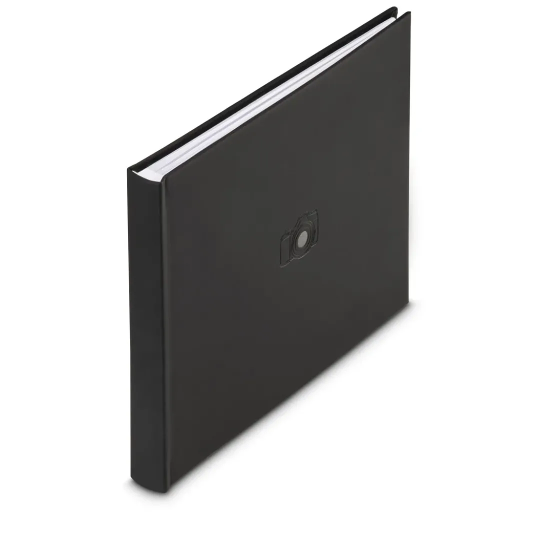 Buch-Album "Signs", 28x24 cm, 50 weiße Seiten, Schwarz