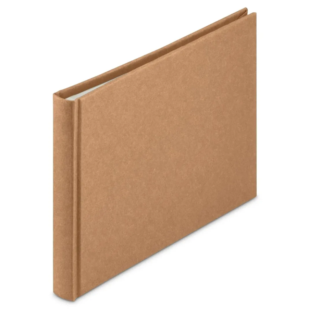 Buch-Album "Wrinkled", 24x17 cm, 36 weiße Seiten, Braun