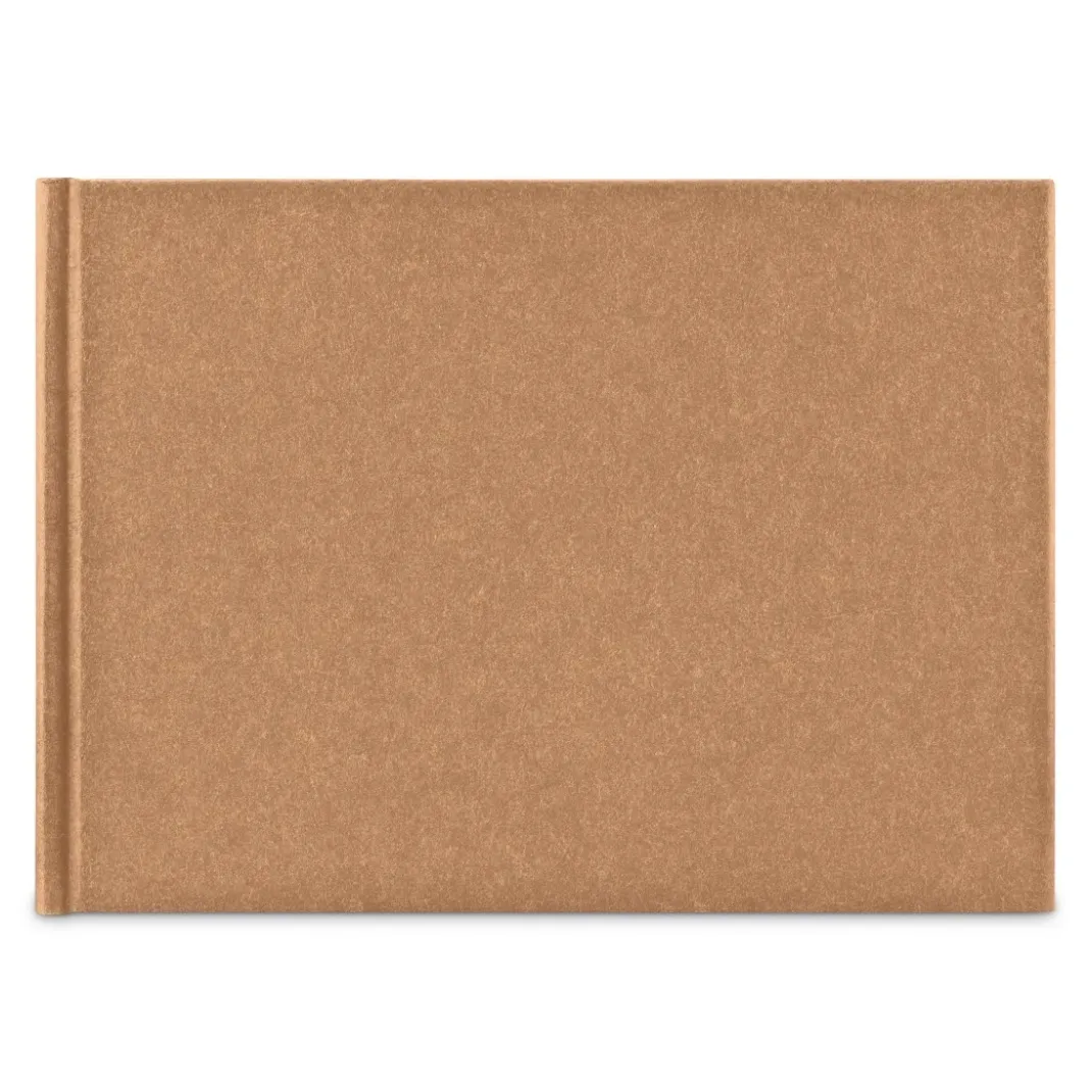 Buch-Album "Wrinkled", 24x17 cm, 36 weiße Seiten, Braun