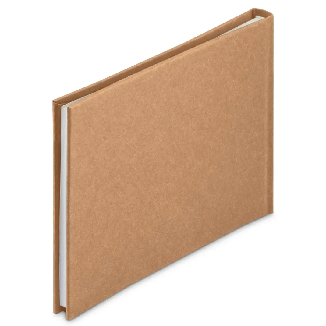 Buch-Album "Wrinkled", 24x17 cm, 36 weiße Seiten, Braun