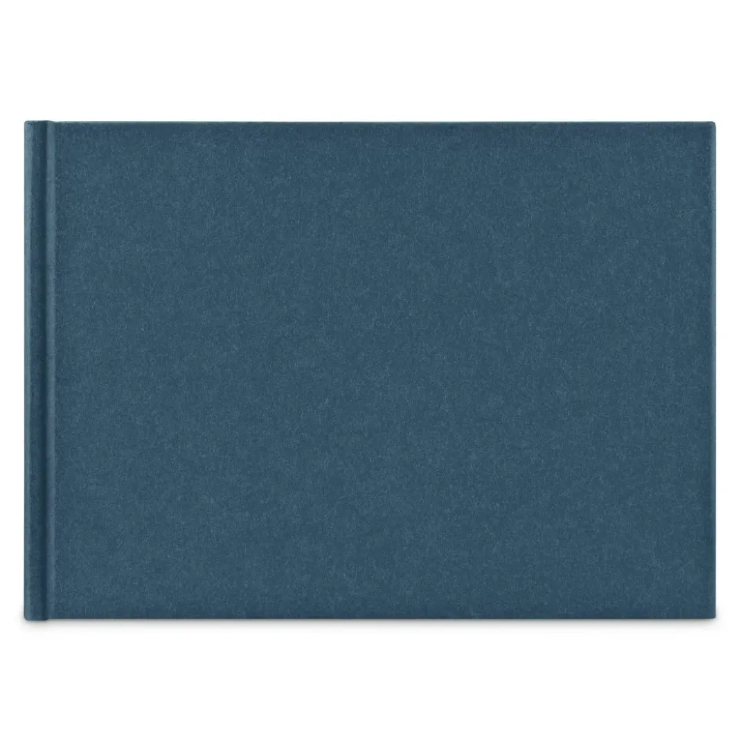 Buch-Album "Wrinkled", 24x17 cm, 36 weiße Seiten, Blau