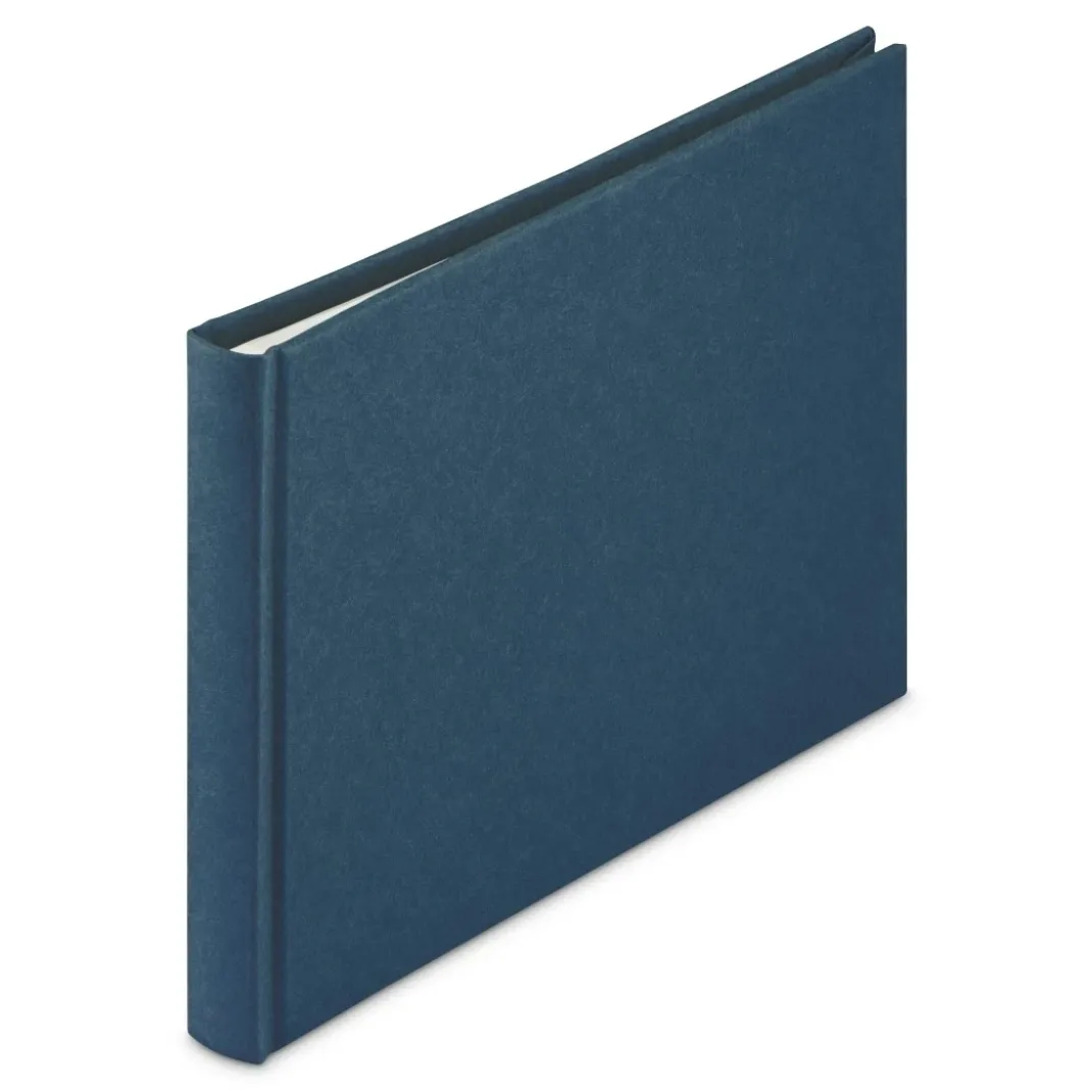 Buch-Album "Wrinkled", 24x17 cm, 36 weiße Seiten, Blau
