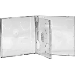 CD-Doppel-Leerhülle Standard, 5er-Pack, Transparent