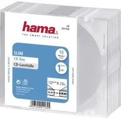 CD-Leerhülle Slim, 10er-Pack, Transparent