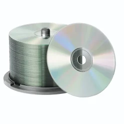 CD-Leerhülle Slim, 50er-Pack, Transparent/Schwarz