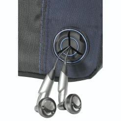 CD-Player-Bag für Discman und 3 CDs, Schwarz/Blau