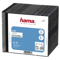 CD-Slim-Box, 20er-Pack, Schwarz, Vorratspack
