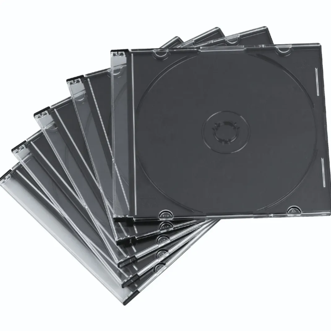 CD-Slim-Box, 20er-Pack, Schwarz, Vorratspack