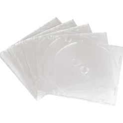 CD-Slim-Box, 20er-Pack, Transparent, Vorratspack