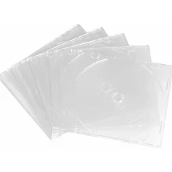 CD-Slim-Box, 20er-Pack, Transparent, Vorratspack