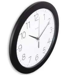 DCF-Funkwanduhr "Teneriffa", Ø 30 cm, Schwarz
