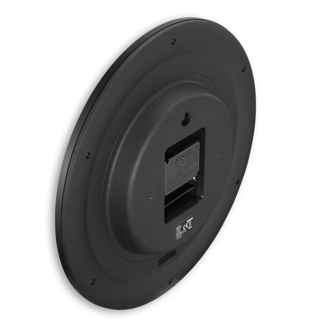 DCF-Funkwanduhr "Teneriffa", Ø 30 cm, Schwarz