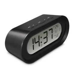 Digitaler Wecker "Samos", LCD, Schwarz