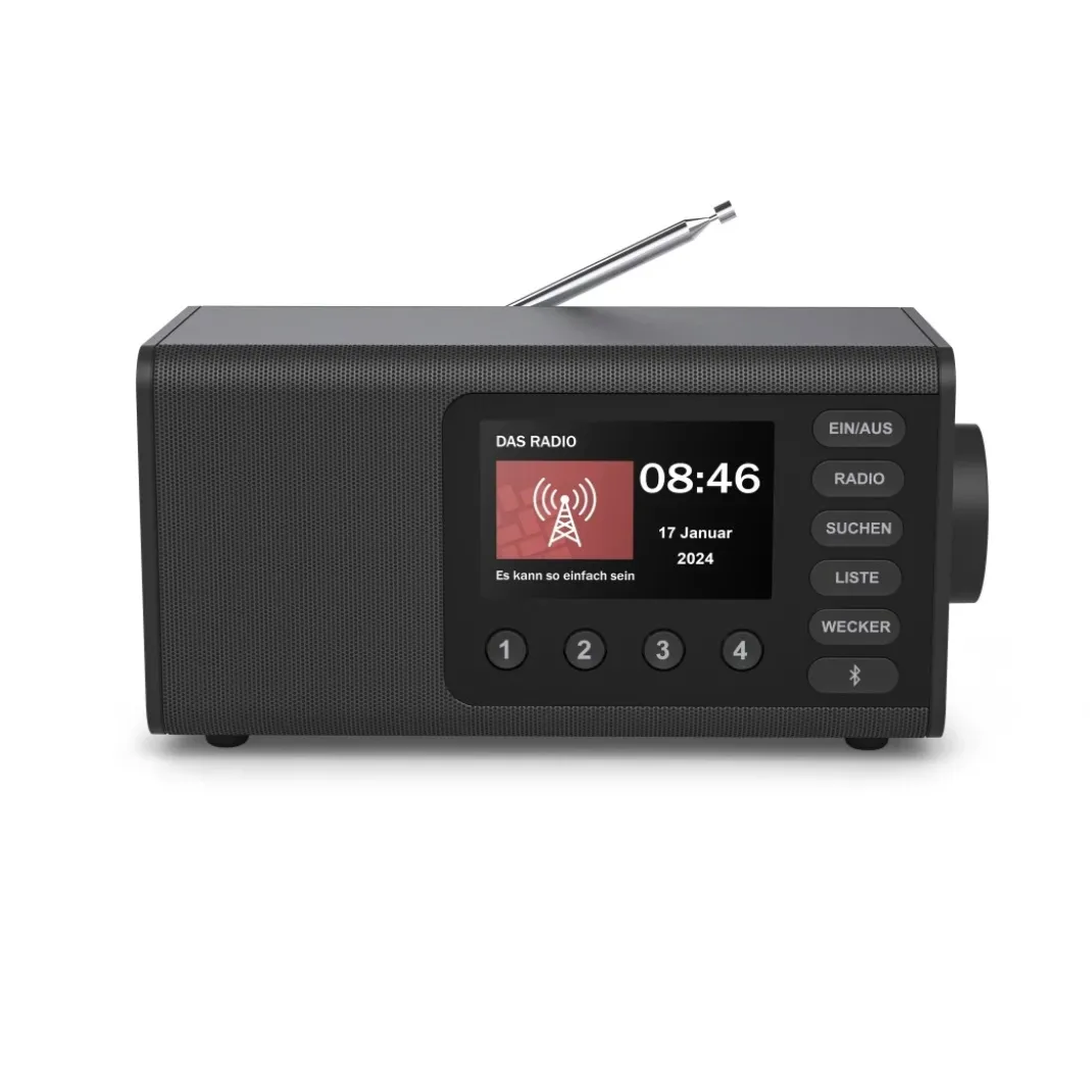 Digitalradio "DR1001", FM/DAB/DAB+/Bluetooth® RX, Radiowecker, Schwarz