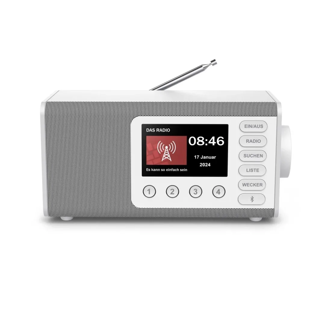 Digitalradio "DR1001", FM/DAB/DAB+/Bluetooth® RX, Radiowecker, Weiß
