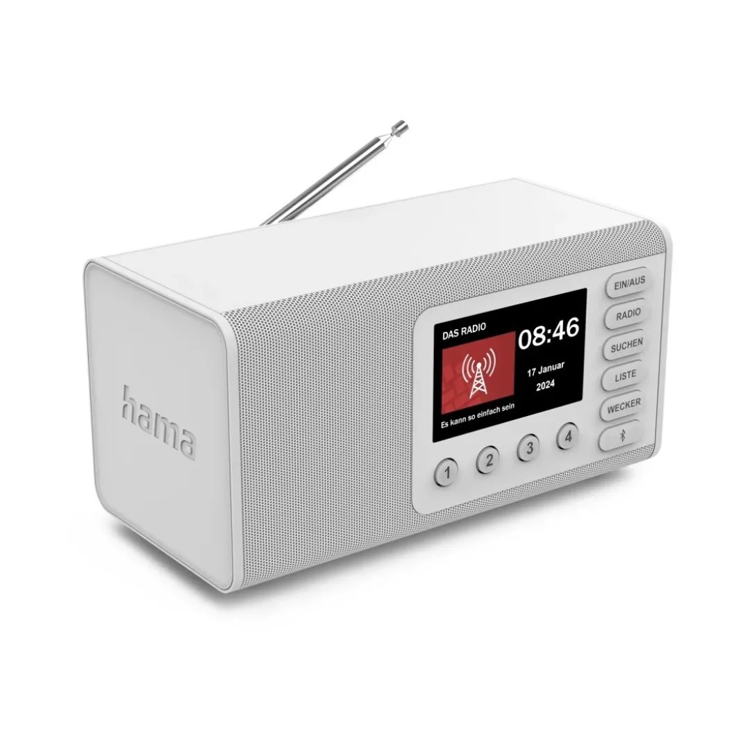 Digitalradio "DR1001", FM/DAB/DAB+/Bluetooth® RX, Radiowecker, Weiß