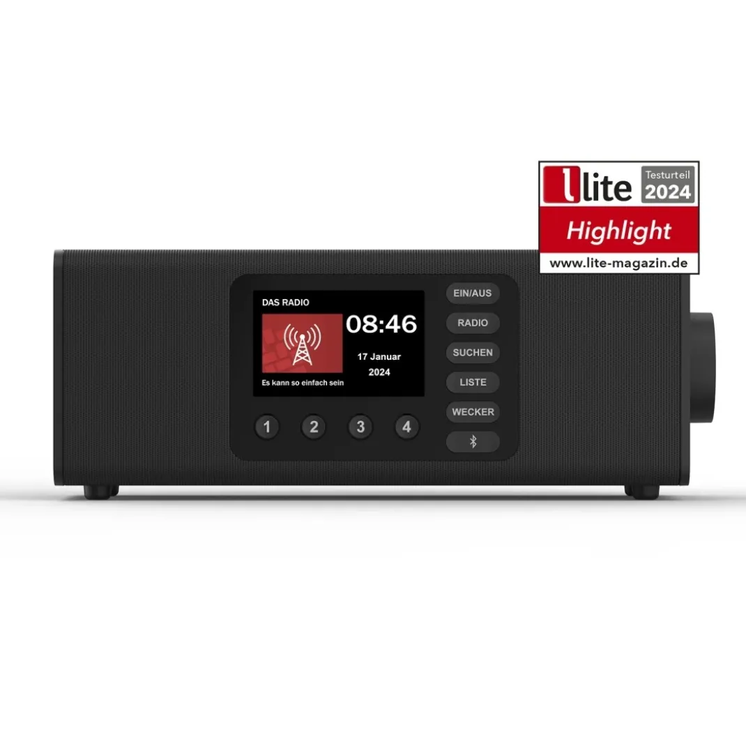 Digitalradio "DR2002BT", FM/DAB/DAB+/Bluetooth® RX, Radiowecker, Stereo, SW