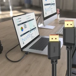DisplayPort-Kabel, DP 2.1, Ultra-HD 16K, 80 Gbit/s, 2 m