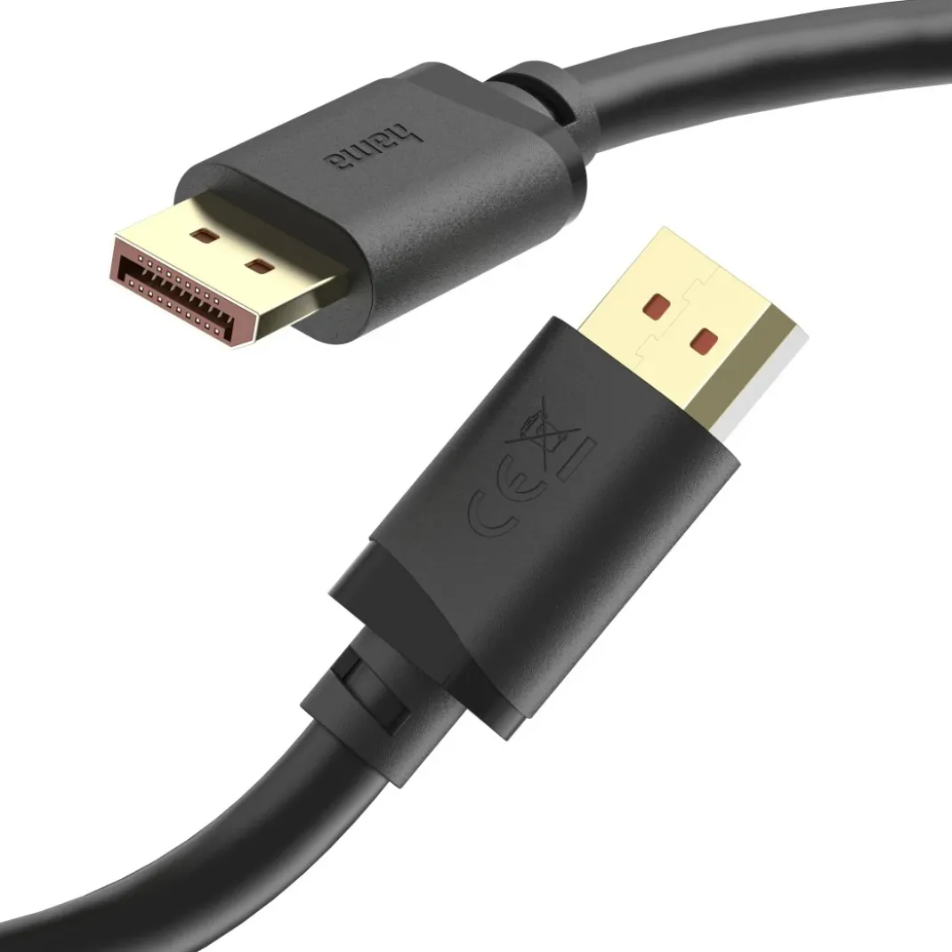 DisplayPort-Kabel, DP 2.1, Ultra-HD 16K, 80 Gbit/s, 2 m