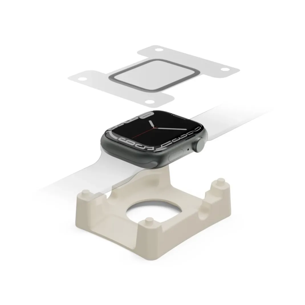 Displayschutz "Super Hybrid" für Apple Watch 10, 46 mm, Montagehilfe