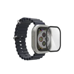 Displayschutz "Super Hybrid" f Apple Watch Ultra/Ultra 2, 49mm,Montagehilfe