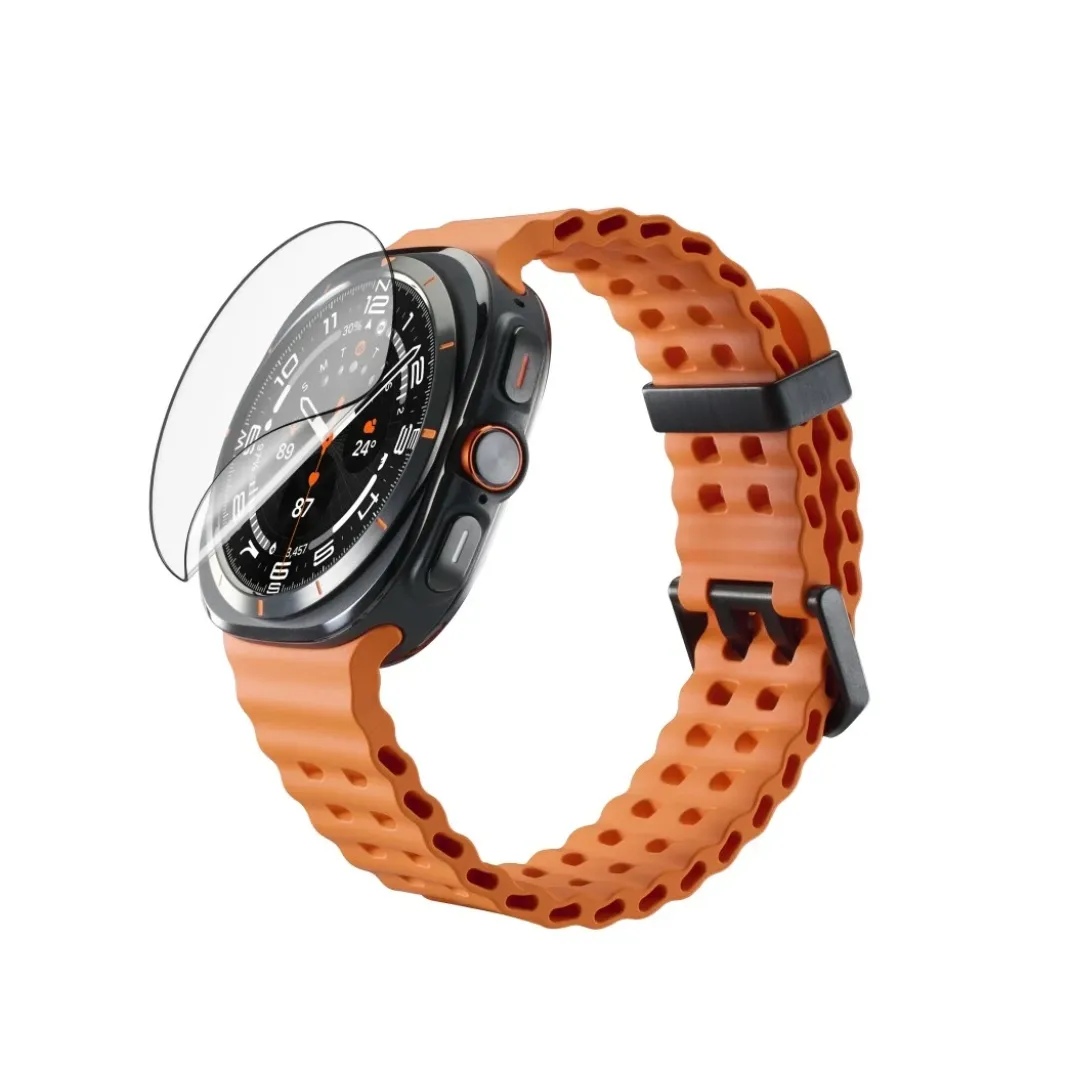 Displayschutz "Super Hybrid" f. Galaxy Watch Ultra (25), 47mm, Montagehilfe