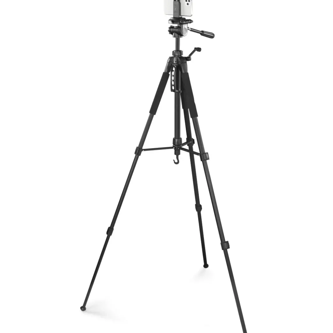 Dreibeinstativ "Action Smart 165 3D" mit 3-Wege-Kopf u. Smartphonehalterung