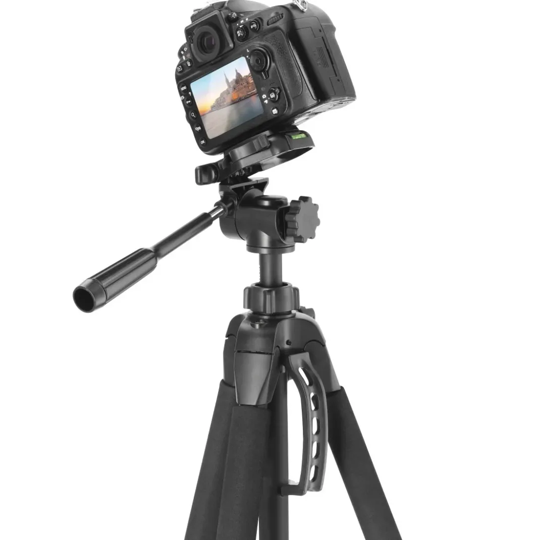 Dreibeinstativ "Action Smart 165 3D" mit 3-Wege-Kopf u. Smartphonehalterung