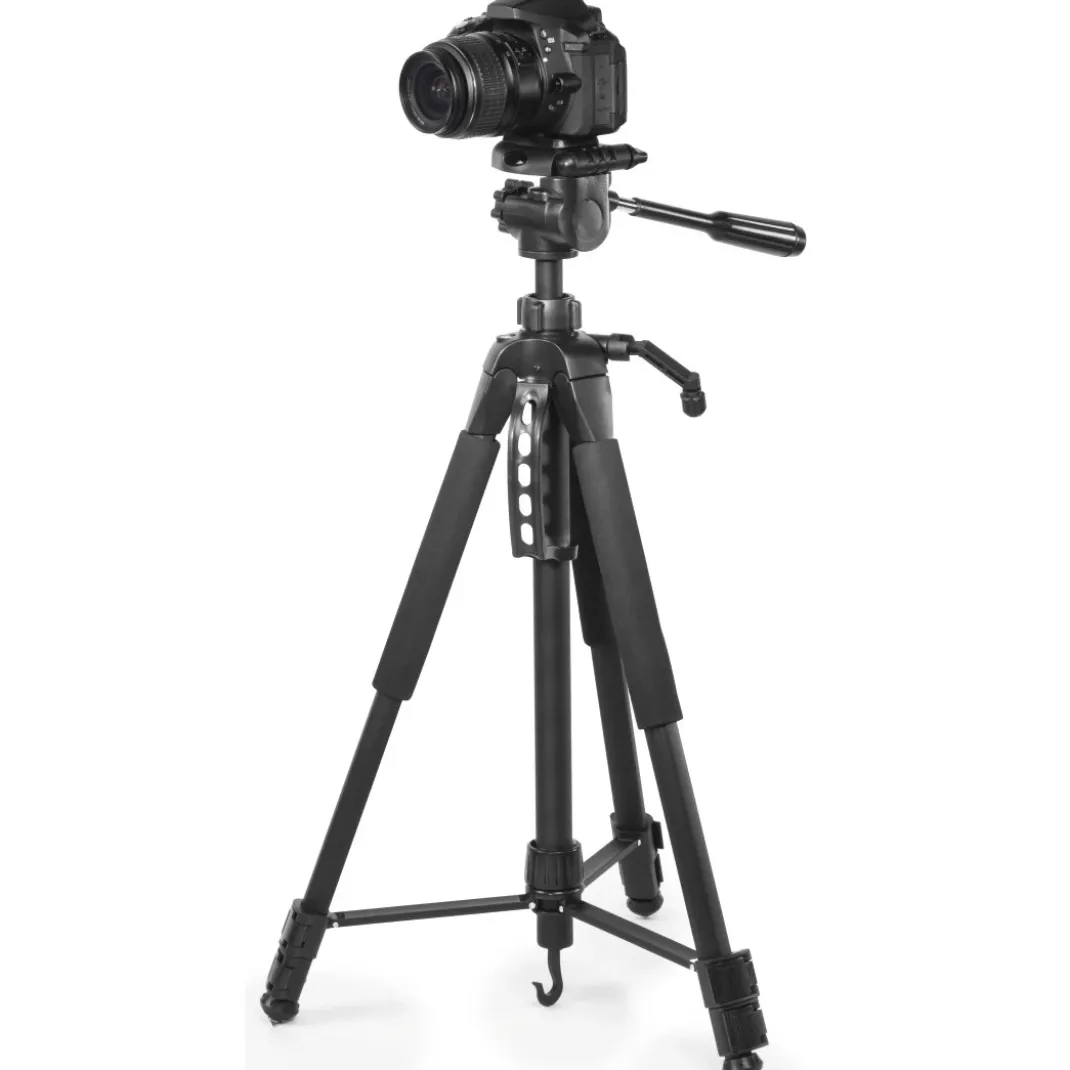 Dreibeinstativ "Action Smart 165 3D" mit 3-Wege-Kopf u. Smartphonehalterung
