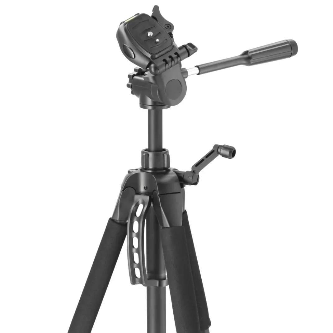 Dreibeinstativ "Action Smart 165 3D" mit 3-Wege-Kopf u. Smartphonehalterung