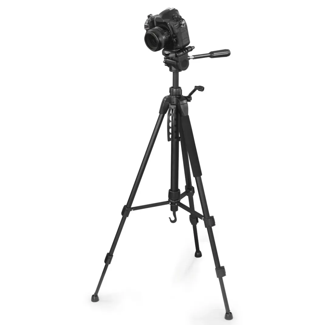 Dreibeinstativ "Action Smart 165 3D" mit 3-Wege-Kopf u. Smartphonehalterung