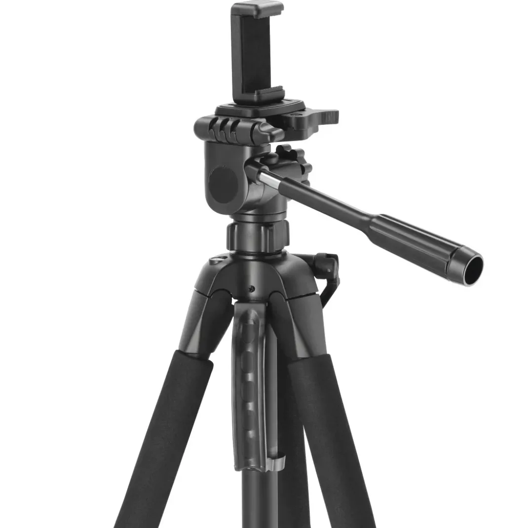 Dreibeinstativ "Action Smart 165 3D" mit 3-Wege-Kopf u. Smartphonehalterung