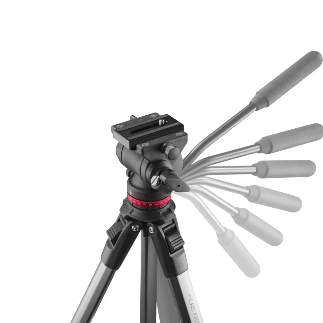 Dreibeinstativ "PRO Move 160 2D+", Videostativ für Kamera und Handy, 160cm