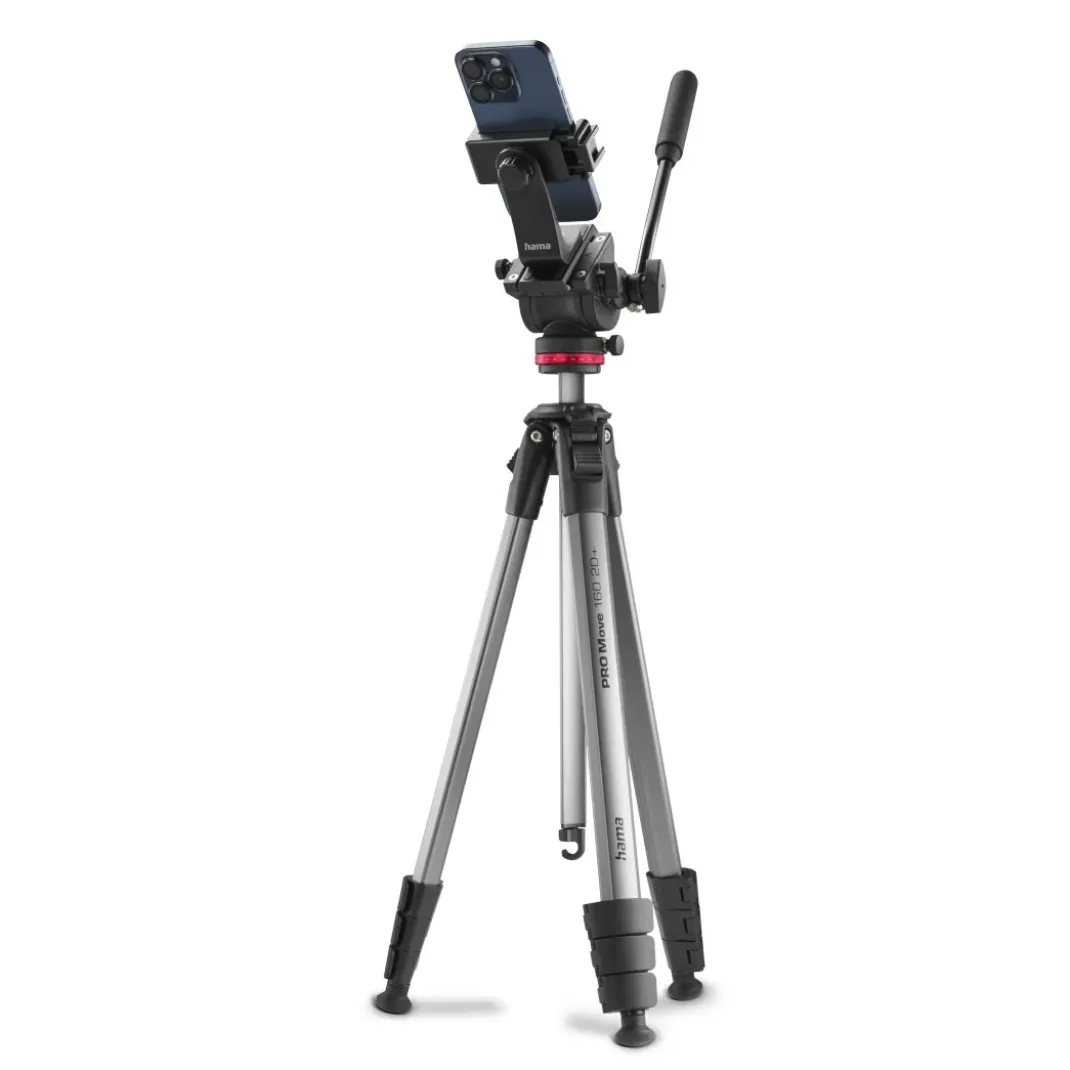 Dreibeinstativ "PRO Move 160 2D+", Videostativ für Kamera und Handy, 160cm