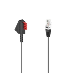 DSL-Box-Kabel, TAE-F-Stecker - Modular-Stecker 8p2c, 6 m, Schwarz