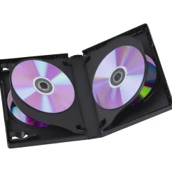 DVD-Leerhülle 6 Box, 3er-Pack, Schwarz