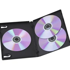 DVD-Leerhülle Triple Box, 5er-Pack, Schwarz