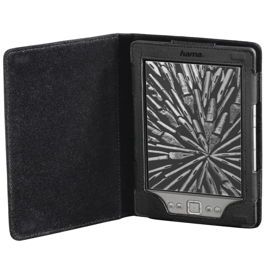 eBook-Case "Arezzo" für Kindle WiFi/Paperwhite und Kobo Touch/Glo, Schwarz