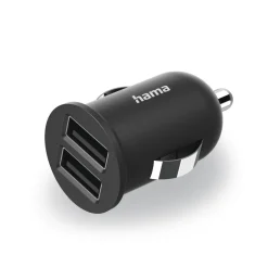 2-fach-USB-Ladegerät f. Zigarettenanzünder, Ladeadapter f. Auto, 2,4A / 12W