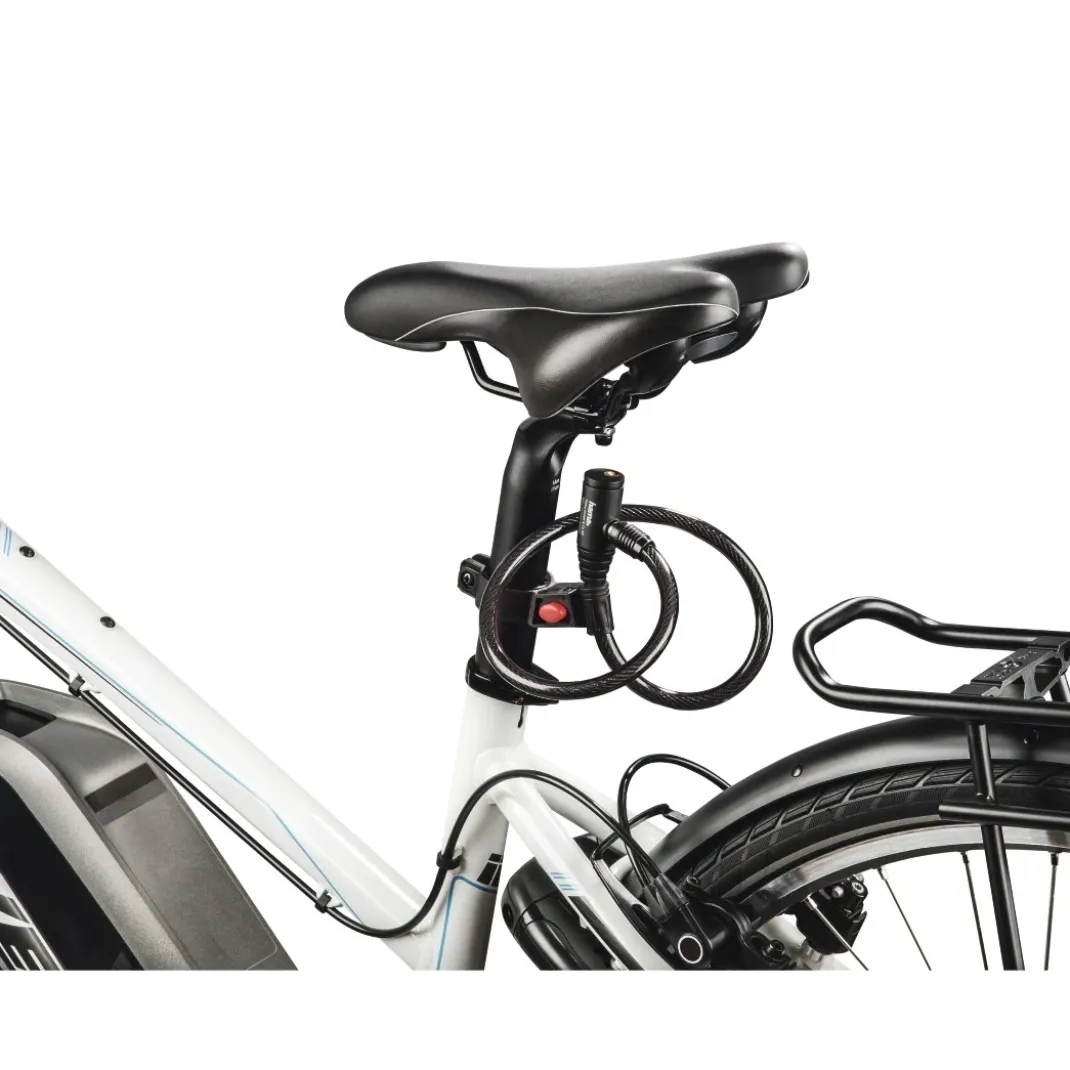 Fahrrad-Kabelschloss, 65 cm, Schwarz