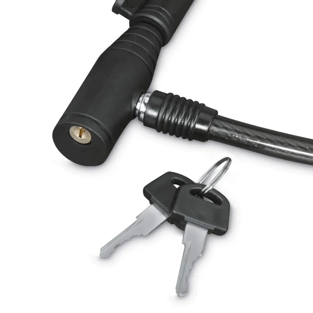 Fahrrad-Kabelschloss, 65 cm, Schwarz