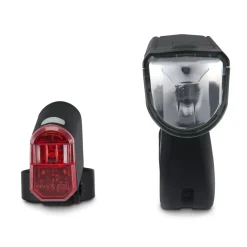 Fahrradlicht-Set, Front- und Rücklicht, LED, Batterien, StVZO-zugelassen