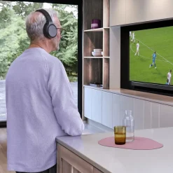 Fernseh-Kopfhörer, Over-Ear, 2,4 GHz-Dongle + Bluetooth®, Lautstärkeregler